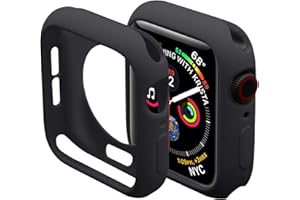 Miimall Compatible Apple Watch Series 6 Series 5 Series 4 Case 44mm, Anti-Scratch Shockproof Protective Cover Case for 44mm Series 6/Series 5 / Series 4 Black