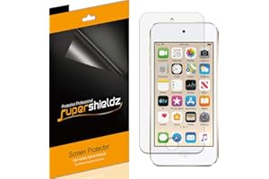 Supershieldz (6 Pack) Designed for Apple New iPod Touch (7th Generation 2019 Released, 6th and 5th Generation) Screen Protector, High Definition Clear Shield (PET)