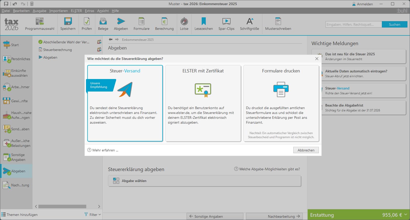 tax 2026 (für Steuerjahr 2025) Digitaler Download 9