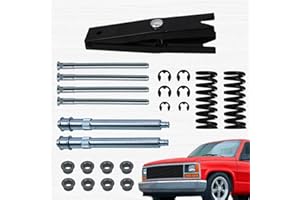 RULLINE Door Hinge Repair Kit with Spring Tool - Compatible with Chevy GMC Suburban Tahoe - Car Front Door Hinge Pin & Bushin