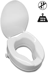 PEPE Mobility Raised Toilet Seat with Lid 4 Inch 10 cm view 5