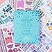 Erin Condren Designer Sticker Book - Monthly Edition 4 (12 Sticker Sheets Total). Decorative and Cute Stickers for Customizing Planners, Notebooks, and More
