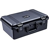 Lykus HC-4420 Waterproof Hard Case with Customizable Foam Insert, Interior Size 17.32x11.42x6.69 in, Suitable for camera, lens, drone, mic, flashlight, projector, electronics, tools, and more