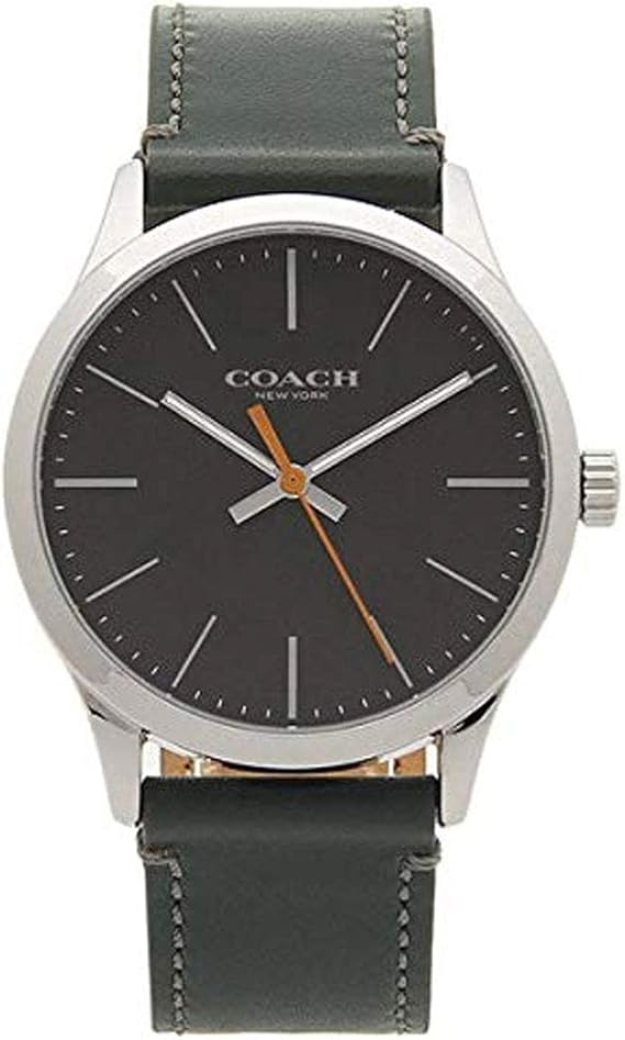 Amazon Coach コーチ メンズ レザー バクスター ウォッチ 腕時計 ヘザーグレー 並行輸入品 メンズ腕時計 腕時計 通販