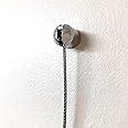 Bullet Hanger with Steel Cable and Gallery Hooks - Supports 25 lbs - Stand Alone Gallery Cable for Light to Medium Duty Application
