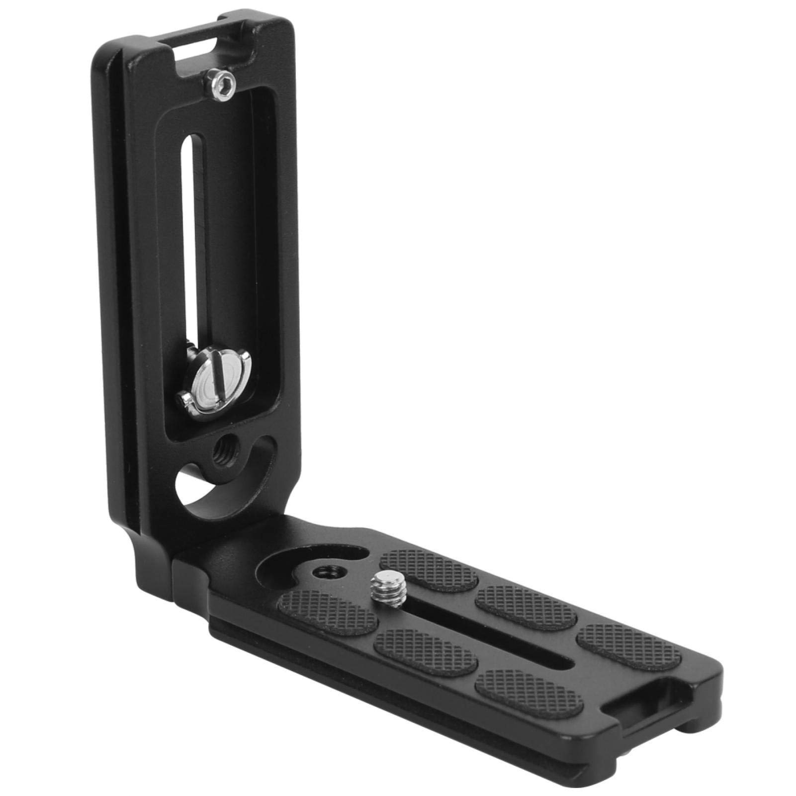 Zouminyy Quick Release Plate, Vertical Tripod SLR Camera Bracket Horizontal Camera Mount L Quick Release Plate, for Tripod Head CamFi Gift Camera Accessories