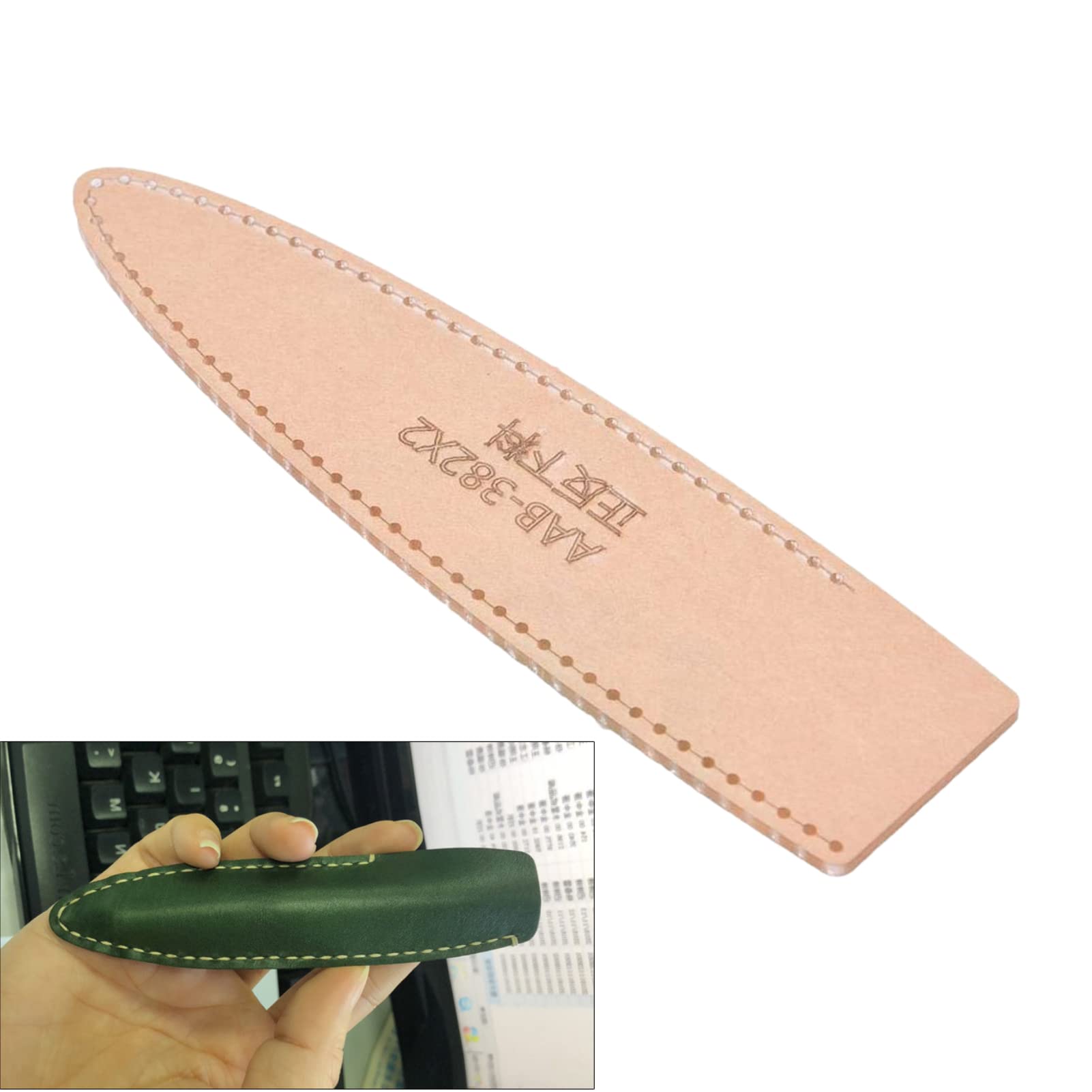 Acrylic Template, Clear Acrylic DIY Pen Case Bag Making Stencil for Leather Craft Tool Durable Transparent Cutting Guide for Creative Handmade Projects