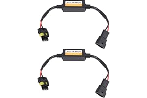 Masyrt 2 Pack LED Headlight Canbus Decoder, Anti Flicker Harness, Light Warning Error Fault Resistor for Car Lights, Compatib