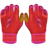 BRUCE BOLT Signature Series Short Cuff Batting Gloves - Signature Player Collection - Adult &amp; Youth Sizes