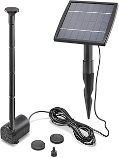 Solar Teichpumpe 1,5 Watt Solarmodul 140 l/h Förderleistung 80 cm Förderhöhe esotec pro Komplettset Gartenteich, 101905