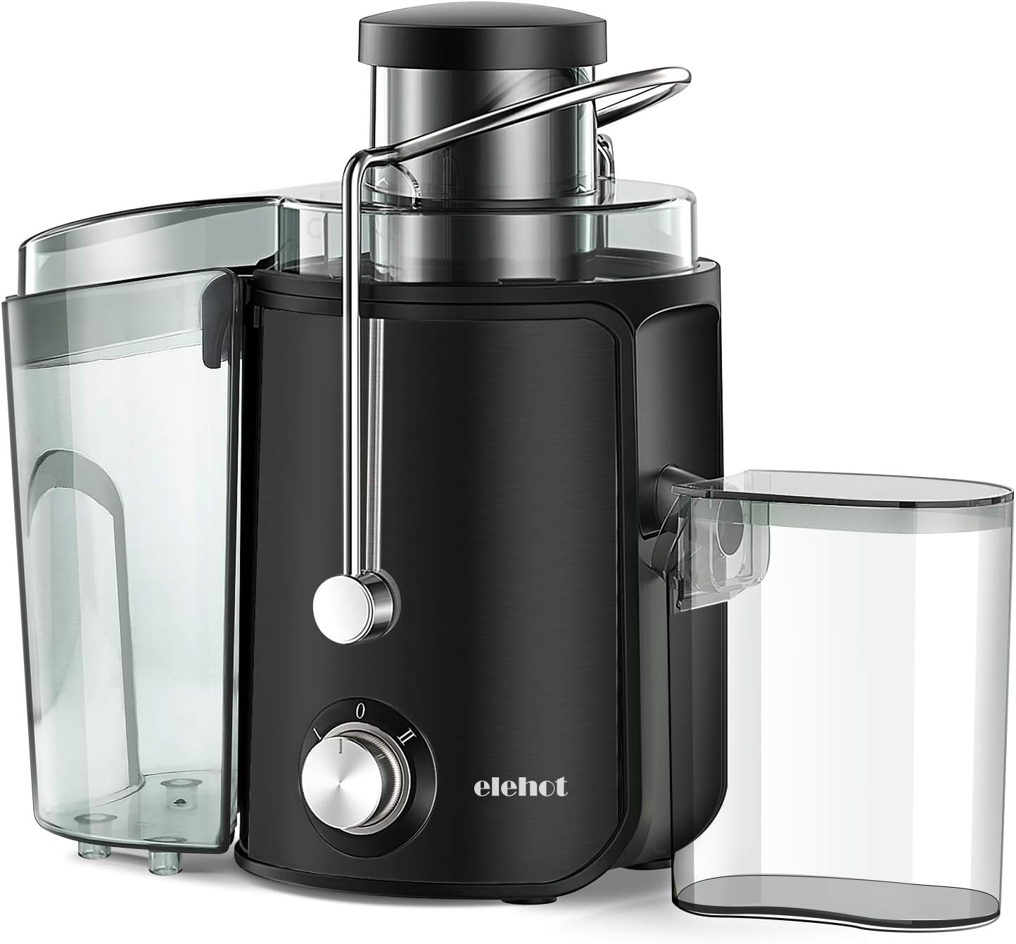 Juicer Electric Centrifugal Extractor Whole Fruit Citrus Vegetables 2 Speed 600w BPA-Free (Black)