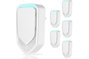 LYCXBFJIA 6 Pack Air Ionizers for Home Negative Ion Air Purifier Plug In, Quiet Air Ionizers for Dust Mites, Odor, Smoke Dust, Pets, Portable Air Cleaner for Bedroom, Office, Kitchen