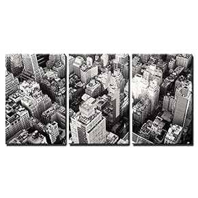 Black and White Urban Landscape of New York...