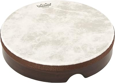 Remo 832600 Frame Drum 12 x 2.5-Inch Fiberskyn Pre-tuned Walnut Acousticon