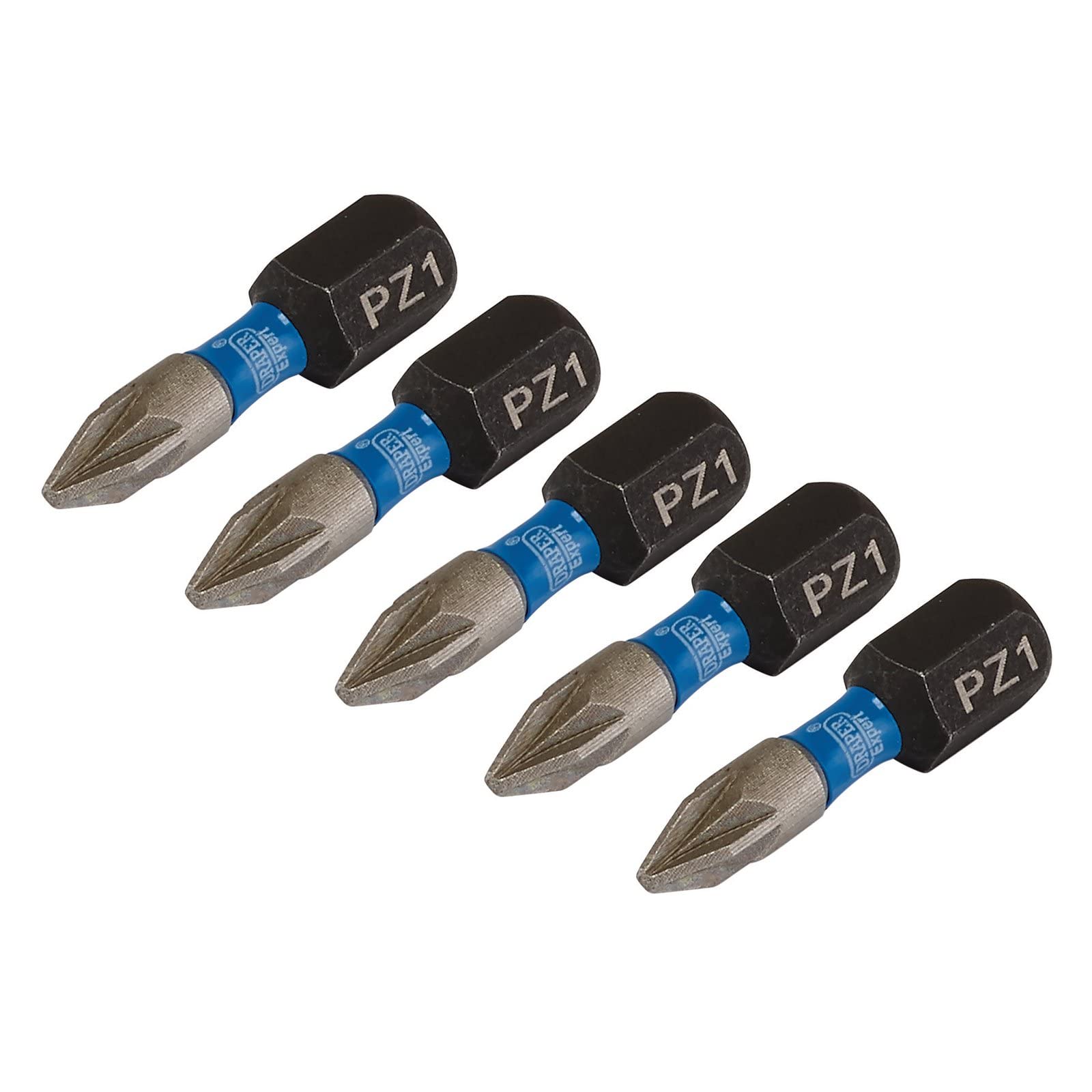 Draper 04950 PZ-Type Impact Screwdriver Bits, No.1 x 25mm (Pack of 5)