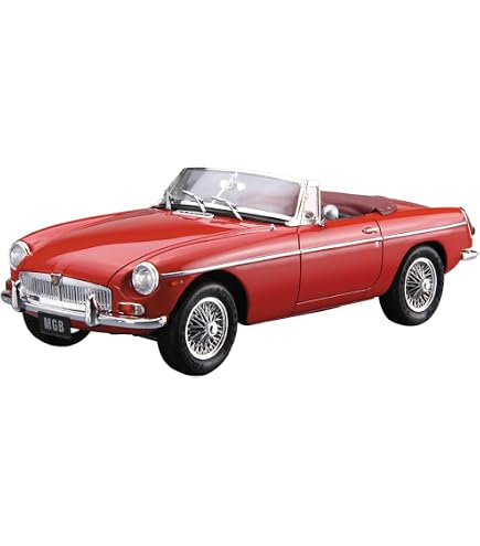 Aoshima 1/24 BLMC MG-B MK-2 1968 Model Car Kit - Voiture Décapotable