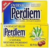 Perdiem Sennosides Stimulant Laxative Pills, Overnight Relief, 60-Count Bottles (Pack of 2) by Perdiem