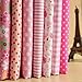 KINGSO 7PCS Cotton Fabric Bundles Quilting Sewing Pattern DIY Craft 19.7x19.7inch Pink
