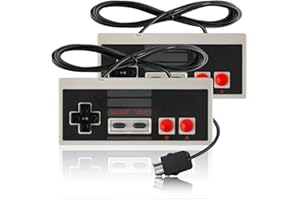 LongLongJin NES Classic Edition Controller Compatible With Nintendo 2016 Mini NES Console-NES Mini Controller Immerse Yourself in Nostalgia and Enjoy Seamless Gaming with Classic Style(2*Pack)