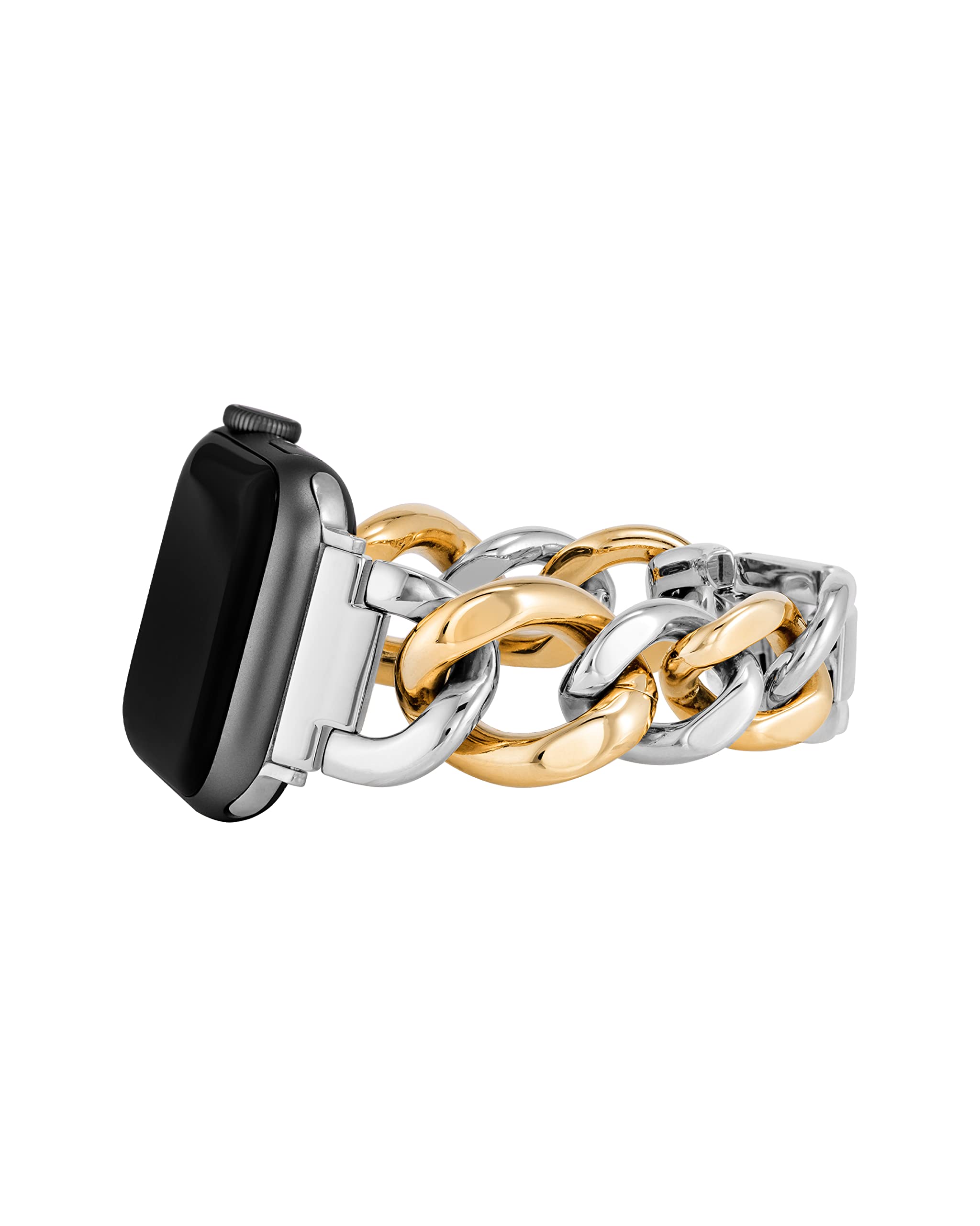 Anne Klein Fashion Chain Bracelet for Apple Watch, Secure, Adjustable, Apple Watch Replacement Band, Fits Most Wrists
