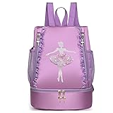 Yitengteng Ballet Dance Backpack with Separate Shoe