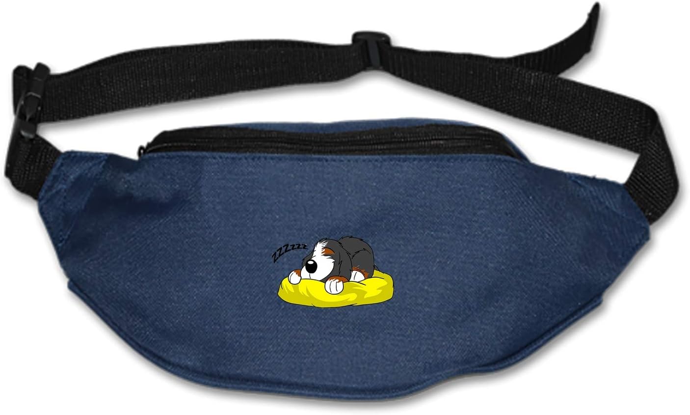Christopher Macadam Travel Fanny Bag Sleeping Dog Waist Pack Sling Pocket Super Lightweight for Travel
