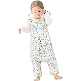 HOMEAL Toddler Summer Sleep Sack - 12-18 & 18-24 Months, Legged Sleeping Sack for Early Walkers