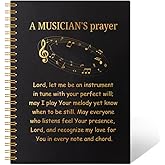 THEBESTU A Musician's Prayer 160 Pages Blank Notebook, Funny Christian Gifts for Musician, Thank You Gifts for Music Lover, Christmas Birthday Musician Gifts for Song Writer, Music Teacher Gifts