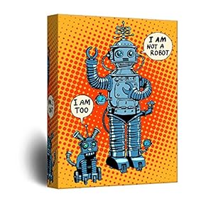 Robots Comic Book Style Pop Art Illustration