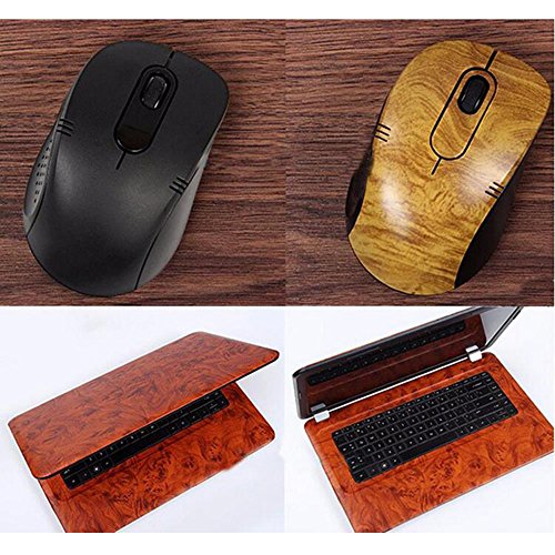 HOHO High Gloss Wood Grain Textured Vinyl Wrap Sticker Decal Car Interior Furniture Office(124cmx50cm) - Thumbnail 5
