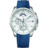 Tommy Hilfiger Men's 1791348 Cool Sport Analog Display Quartz Silver Watch