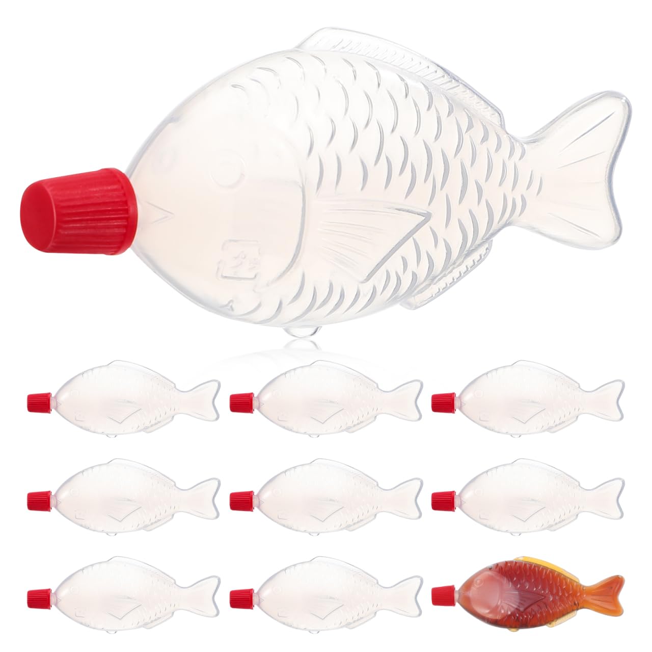 Happyyami Empty Seasoning Bottles 100Pcs 8Ml Mini Condiment Containers for Kitchen Sauces Sushi Bento Lunch Portable and Disposable