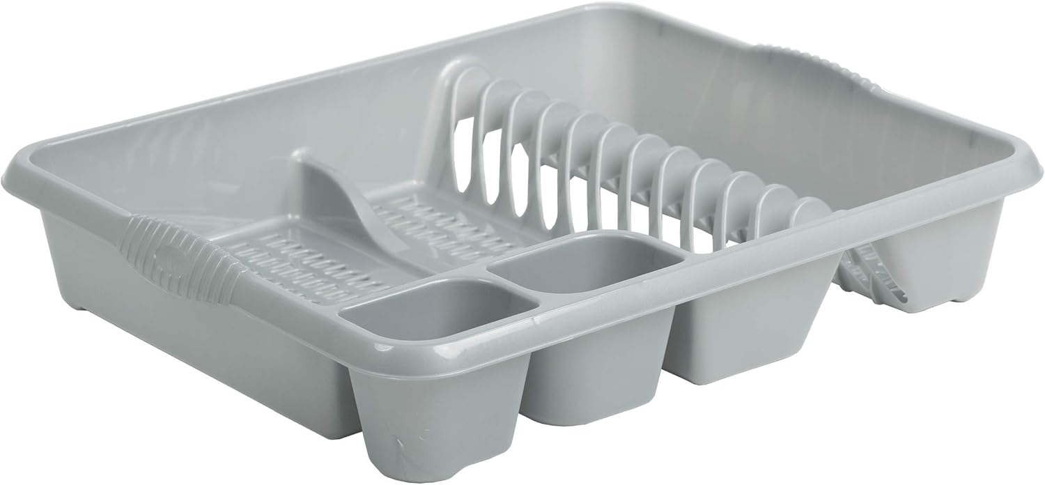 Wham High Grade Large Plastic Dish Drainer Plate and Cutlery Rack