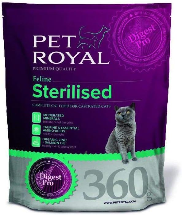 Royal Pet Feline Sterilized 360 Grams, Royal Pet, to 1.5 Kg, Cats