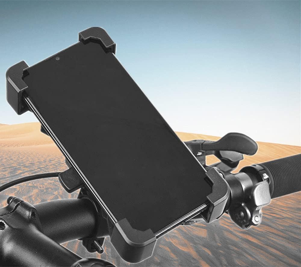 Bike Phone Mount -Motorcycle Phone Mount，360° Rotation Adjustable Bike Holder for iPhone 12 Pro Max, Galaxy S10 and 4.5"- 7.2" Cellphone