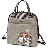 CHALA Convertible Backpack Purse - Women Convertible Shoulder Purse with Adjustable Strap