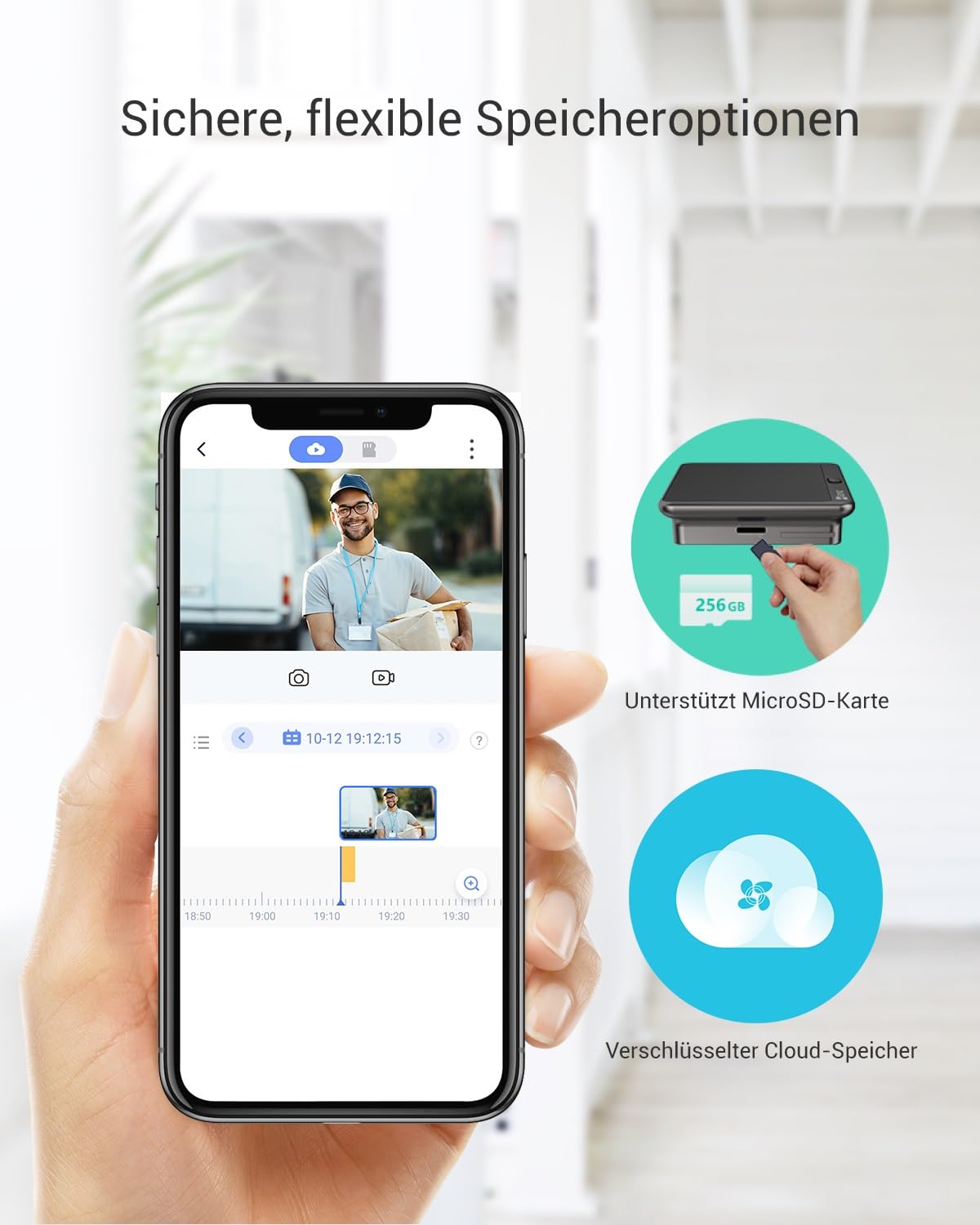 EZVIZ WLAN Türklingel mit 166° Weitwinkel und PIR-Sensor, 2MP Türspion Kamera mit 4,3 Zoll Farbbildschirm, 4600mAh Akku, AI Personenerkennung, Zwei-Wege-Videoanruf und Live-Ansicht verfügbar, CP4 7