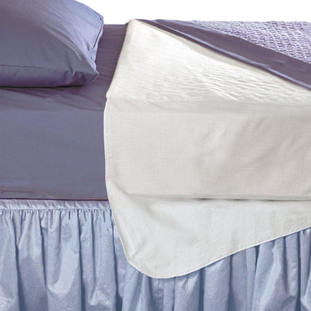 UltraBlok Reusable Incontinence Underpad with Tuck-in Panels, Bed and Furniture, Panels Provide Waterproof Protection, Extra Absorbent Filling, WT, Twin 36" x 36", EA, White