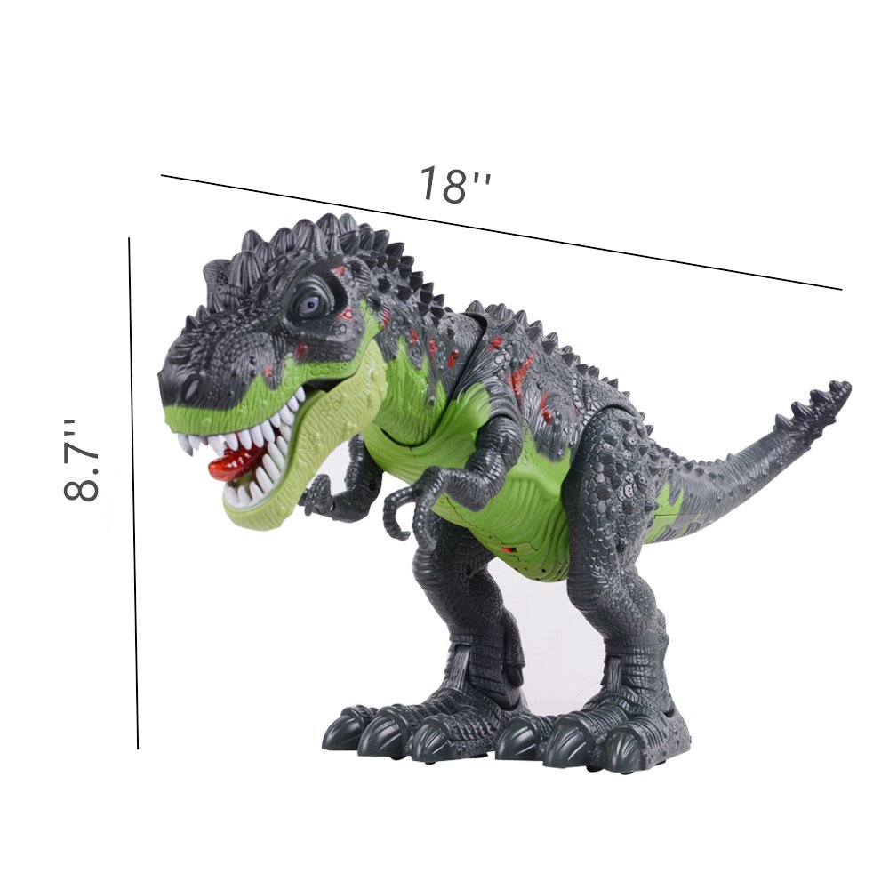 Ovovo Dinosaur Robot Toy for Boys Girls Large Size Walking Dinosaur Toy with Light and Sound, Real Movement.