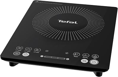 Tefal Slim Portable Induction Hob 2100W 6 Functions Black IH210840