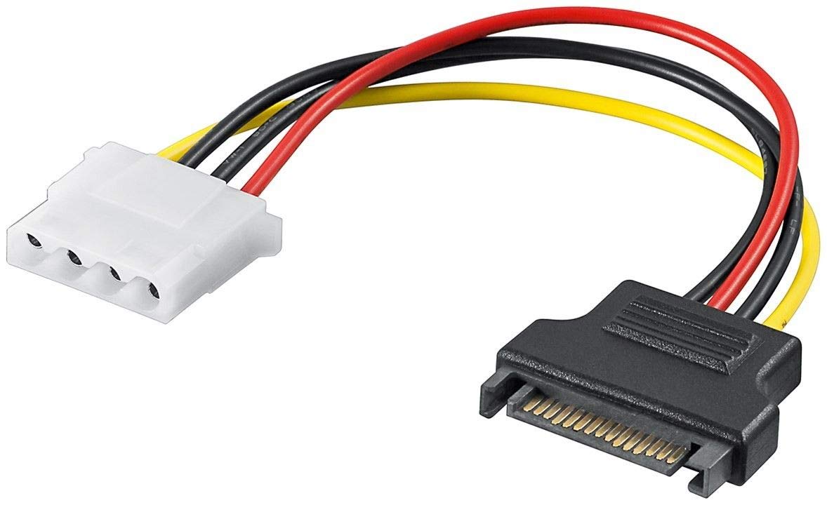 Premium Cord Power Supply SATA Connector - Molex 5.25 Inch Female 17 cm