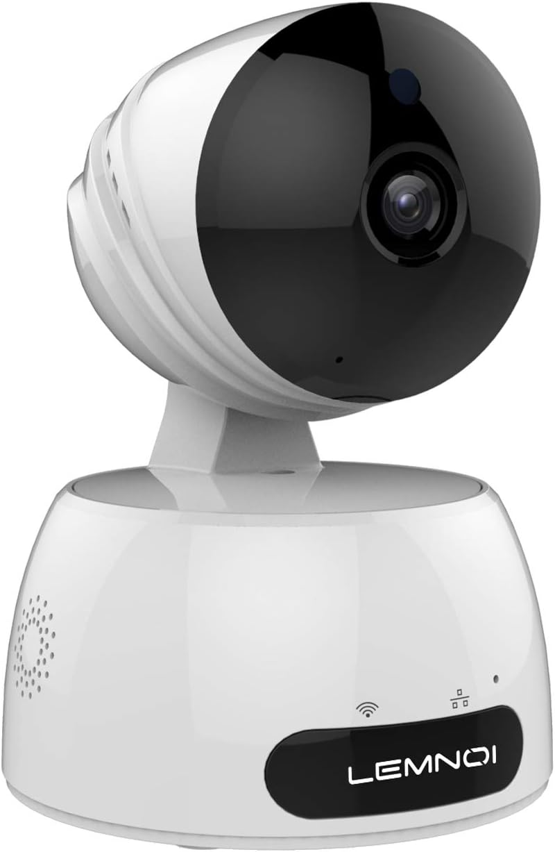 Wireless IP Camera 720P, Lemnoi WiFi Security Camera Baby/Elderly/Pet Monitor with Pan/Tilt/Zoom, Night Vision, Two Way Audio with iOS/Android/Windows Pad PC(720P)