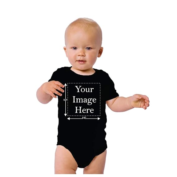 Buy Theyayacafe Yaya Cafe Personalised Printed Kids Cotton Onesie Baby Romper Infant Wear Black 6 9 Months At Amazon In