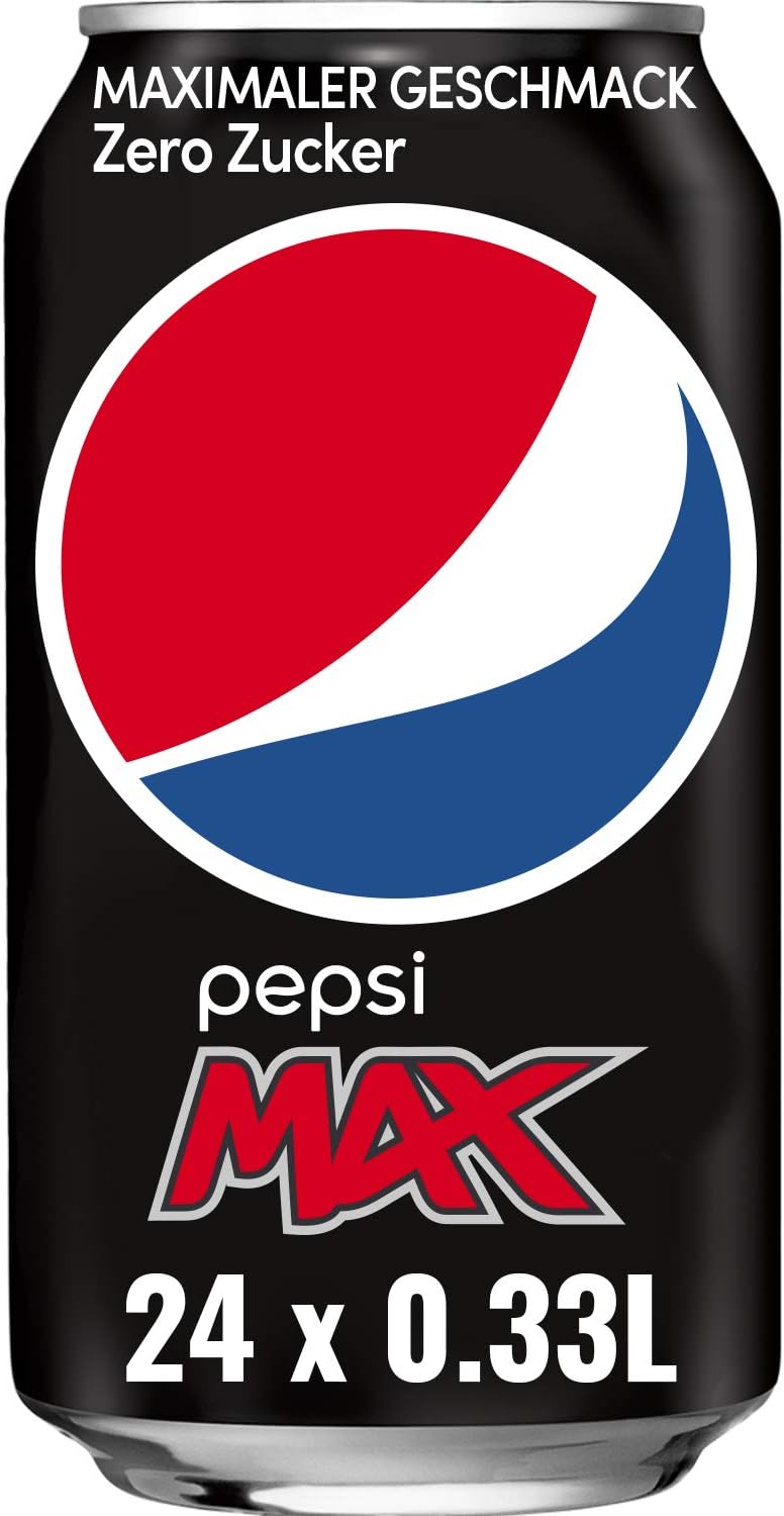 Pepsi Max Cans 330 ml (330 ml x 24 x 1 pack size), Black, 330 ml (Pack of 24)