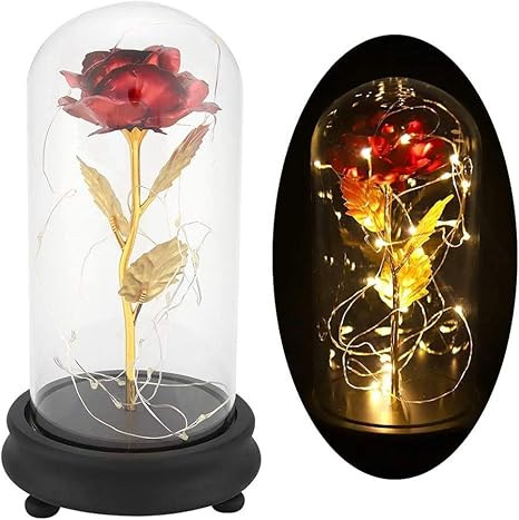 Amazon Topincn プリザーブドフラワー Led 枯れない 花 バラ 女性 母の日 父の日 ギフト 誕生日プレゼント 花 瓶 フラワー両親 母 女性 彼女 結婚記念日 退職祝い お祝い 仏花 ガラス 光る 結婚祝い お見舞い 記念日 贈り物 レッド プリザーブドフラワー オンライン通販