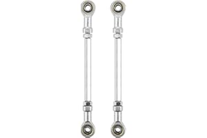 PRO BAT 2pcs 160mm/6.3'' Universal 8.66" x 5/16 8mm Tie Rod End Steering Kit Go Kart Off Road Dirt Bike ATV