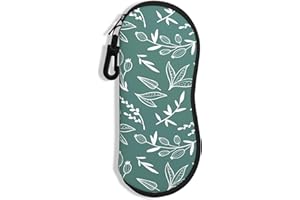 NPOOYI Sunglasses Soft Case, Ultra Light Portable Neoprene Zipper Glasses Case, Eyeglass Case with Carabiner for Men Women