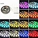 AUDEW 6.6ft RGB 5050 SMD 60 LED Strip Lights with Battery Box Waterproof Craft Hobby Light 14.4W 200cm