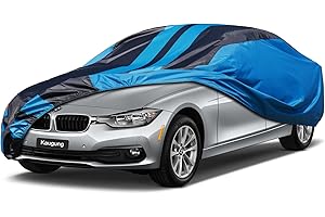 Kaugung Car Cover Waterproof Custom Fit BMW 3 Series（1999-2025）, Full Exterior Cover for Automobiles Lightweight Resistant Outdoor Sun UV Rain Dust Snow Wind Protection.