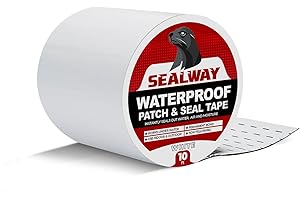 SEALWAY White RV Roof Sealant Tape, 4" x 10' Waterproof Repair Seal Tape – Extra Thick, UV-Resistant, Weatherproof Patch for Permanent Leak Sealing on RVs, Trailers, and Mobile Homes